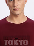ADRO Men Typography Printed Round Neck Cotton T-shirt