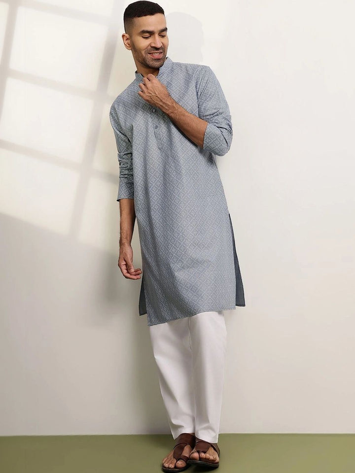 Anouk Men Printed Regular Kurta with Pyjamas