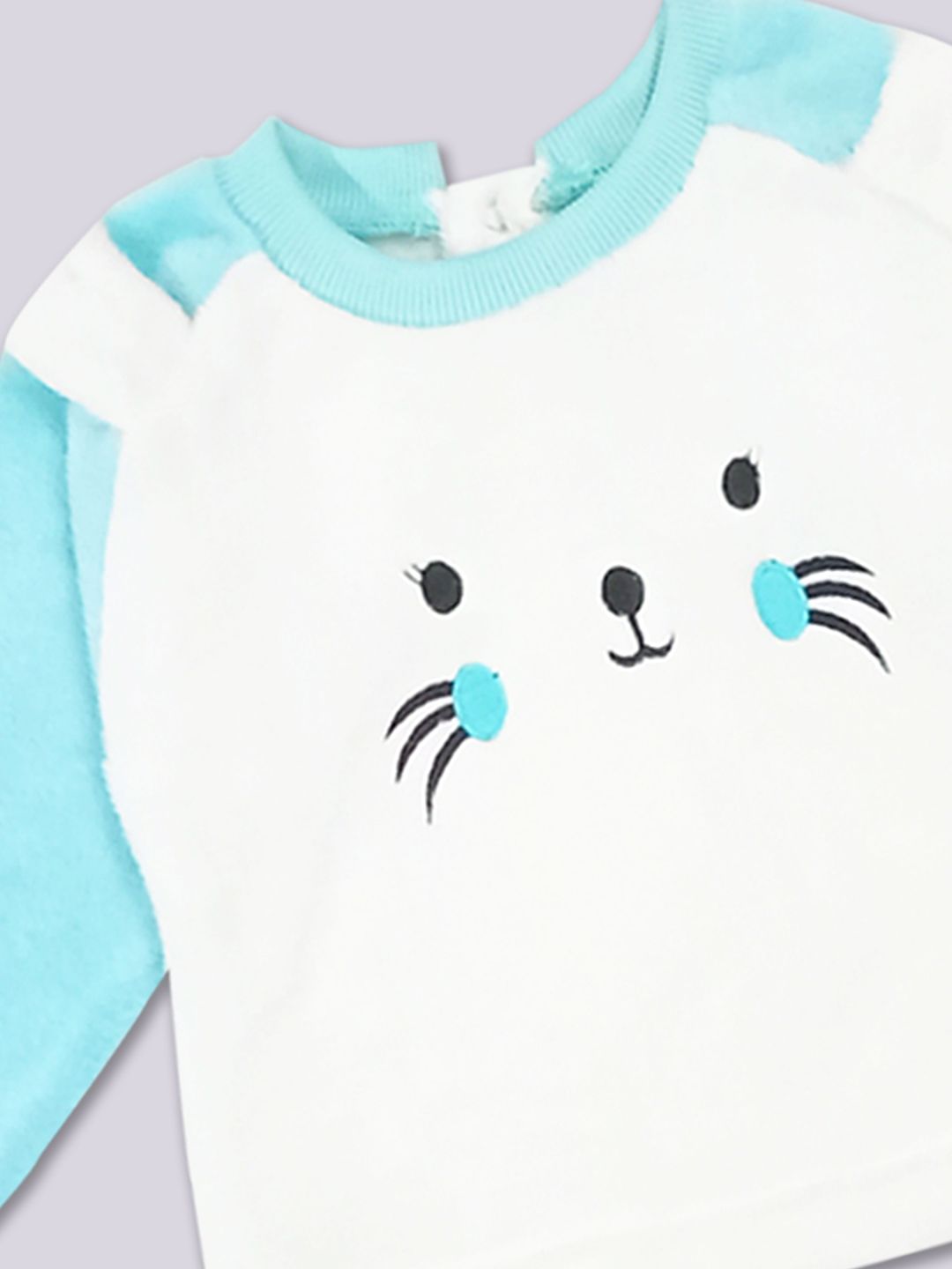 Moms Love Infant Girls Embroidered Sweatshirt With Joggers