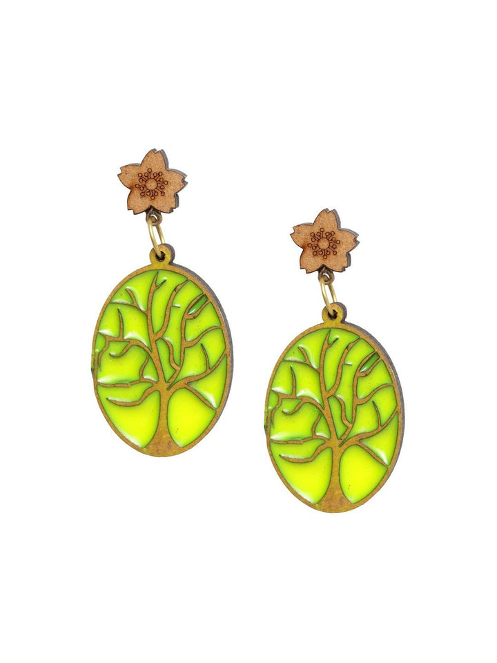 Anouk Gold-Plated Floral Shaped Drop Earrings