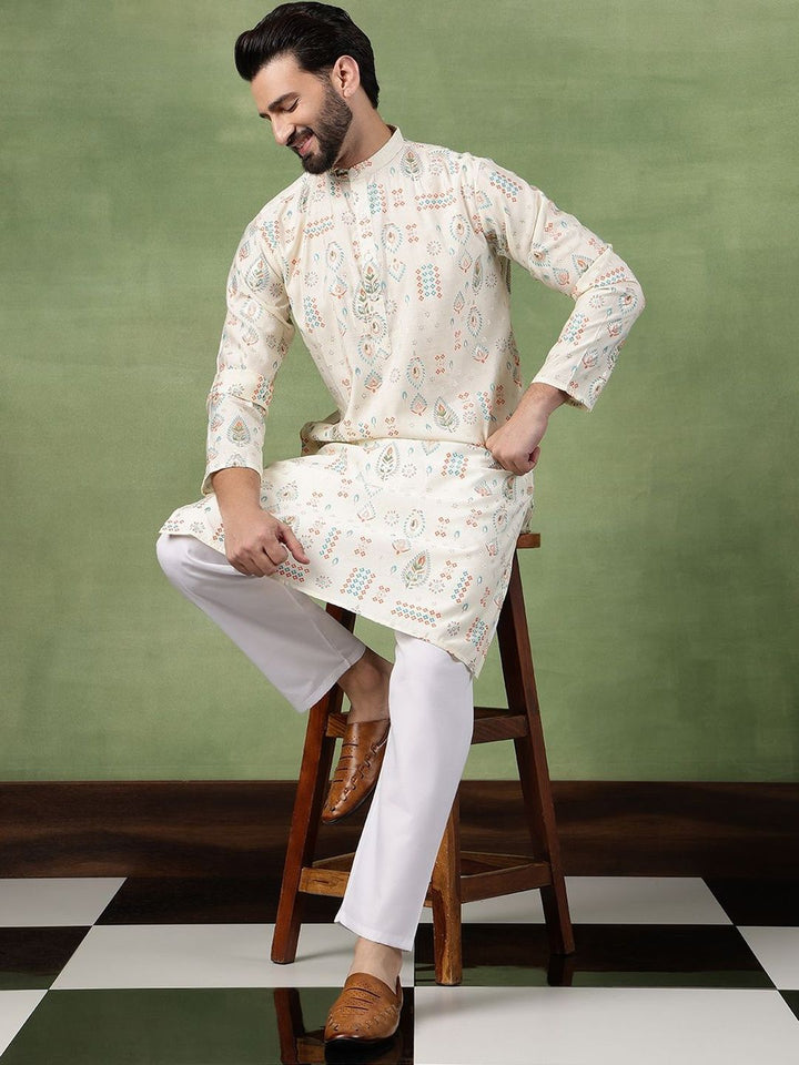 SOJANYA Men Bandhani Printed Kurta