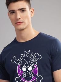 ADRO Men Printed Applique T-shirt