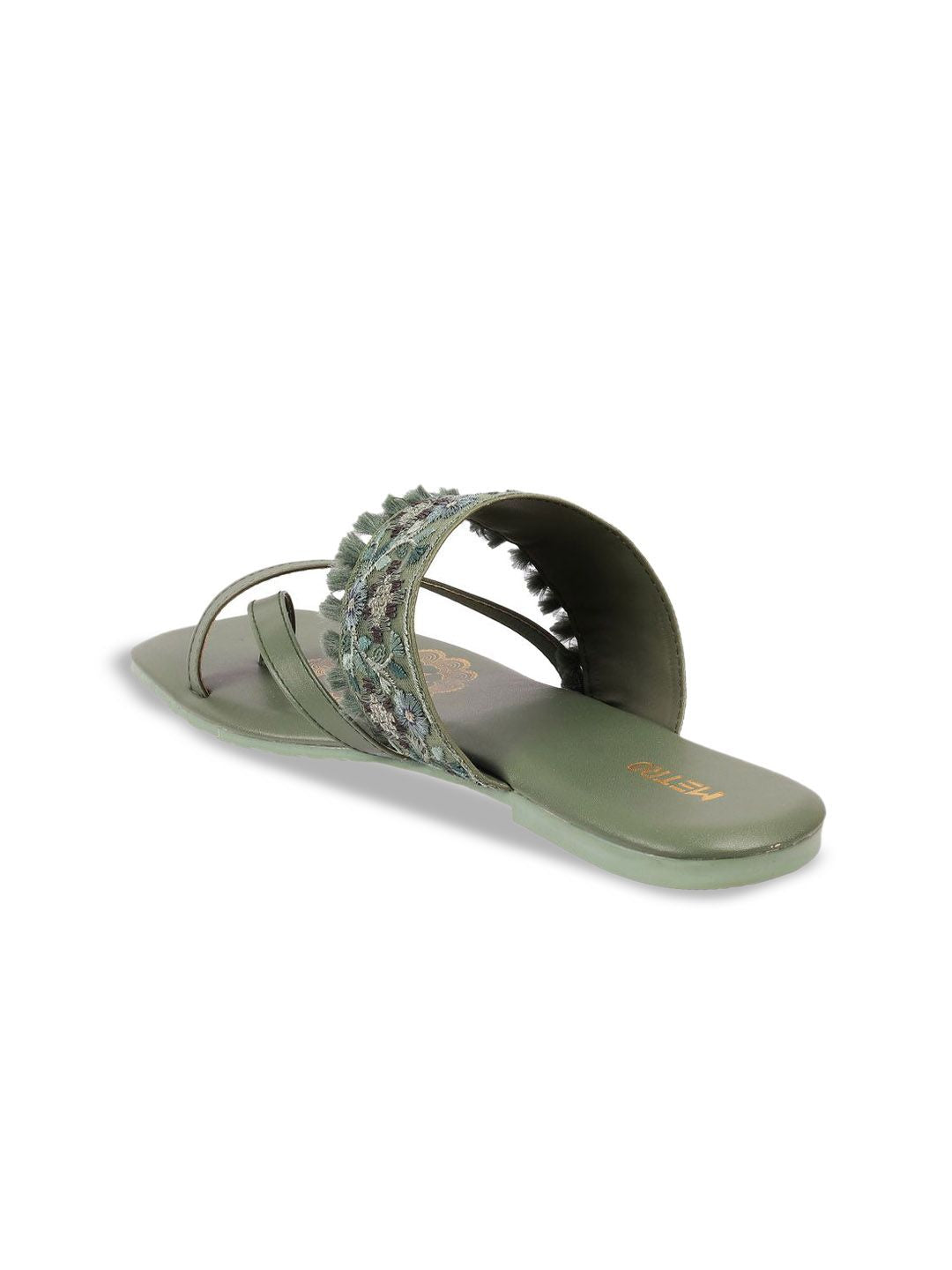 Metro Women Embroidered One Toe Flats