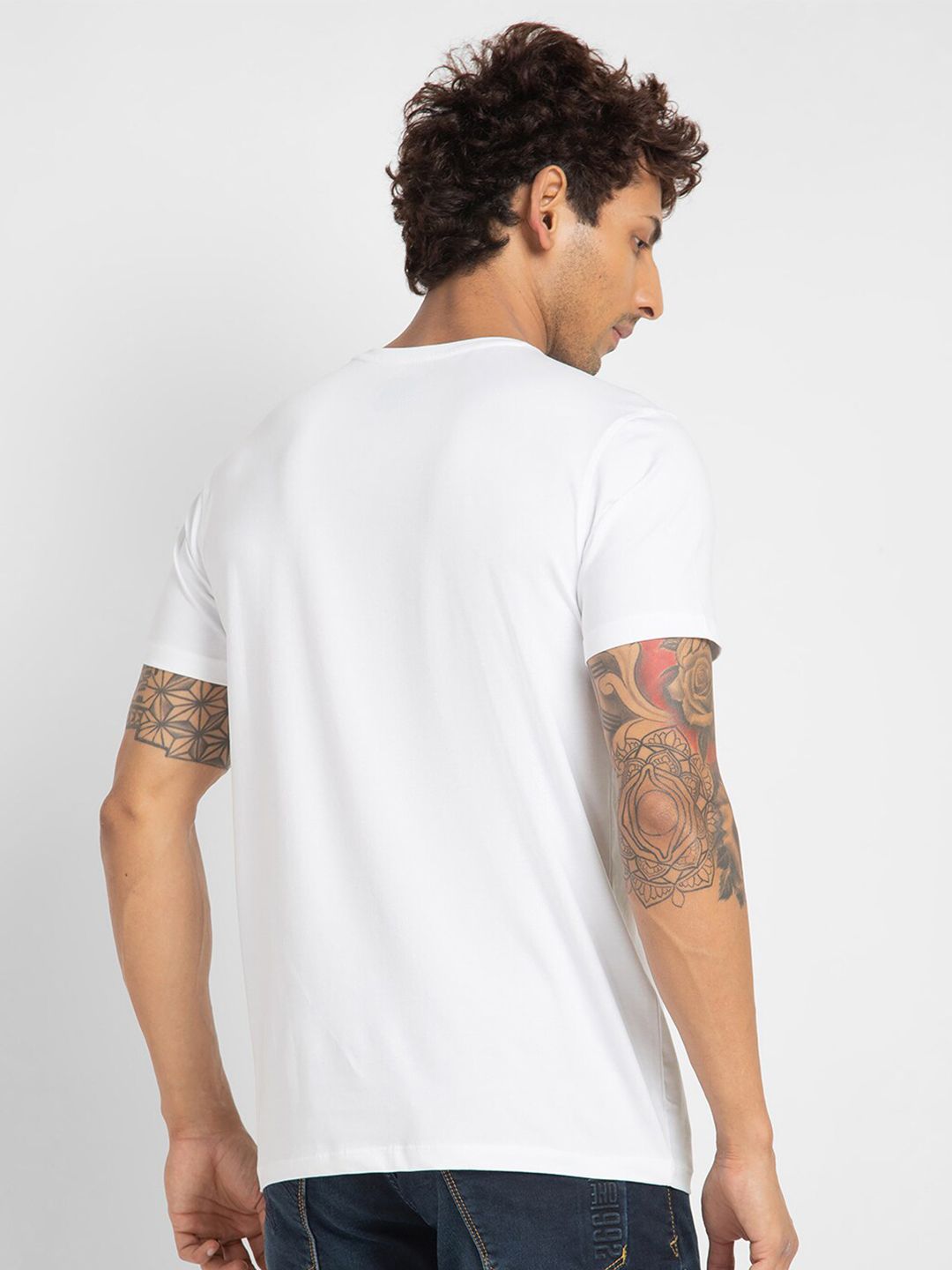 SPYKAR Typography Printed Cotton T-shirt