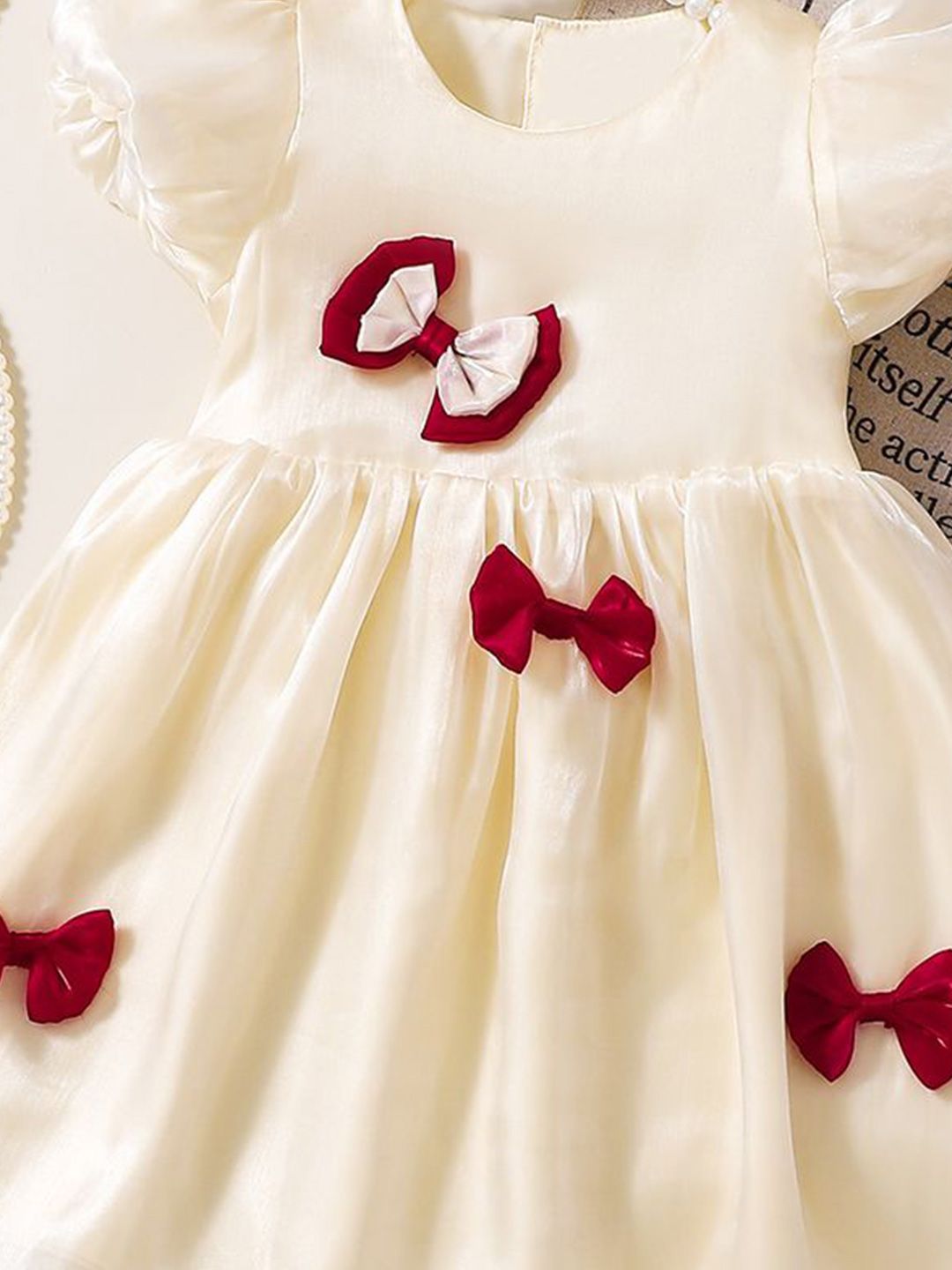 YK Girls Floral Fit & Flare Dress