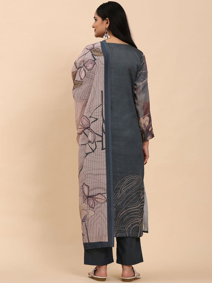 Mamicha Women Printed Regular Pure Cotton Kurta with Palazzos & With Dupatta