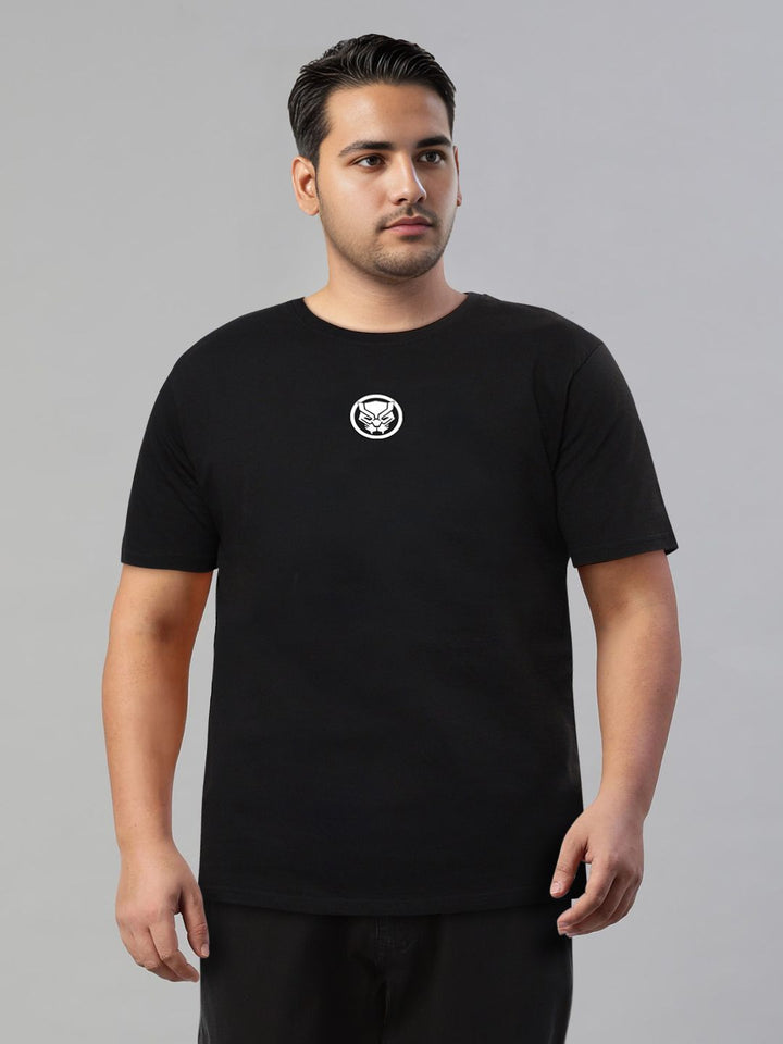 Bewakoof Pure Cotton Black Printed T-shirt