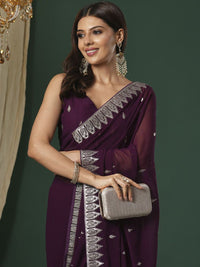 Saree mall Embellished Beads and Stones Sarees