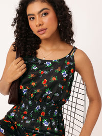 DressBerry Floral Printed Smocked Playsuit