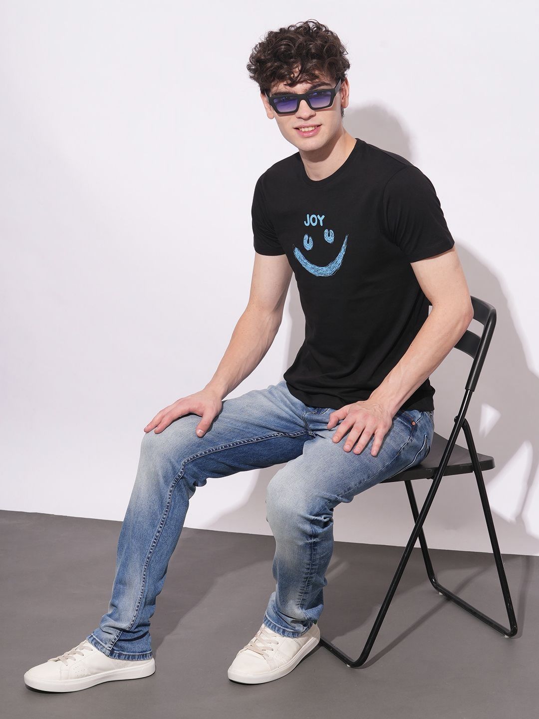 Being Human Men Graphic Printed Round Neck Cotton Slim Fit T-shirt
