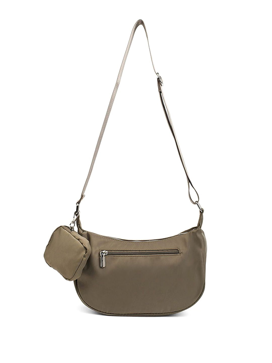 Lino Perros Unisex Solid Structured Sling Bag With Pouch