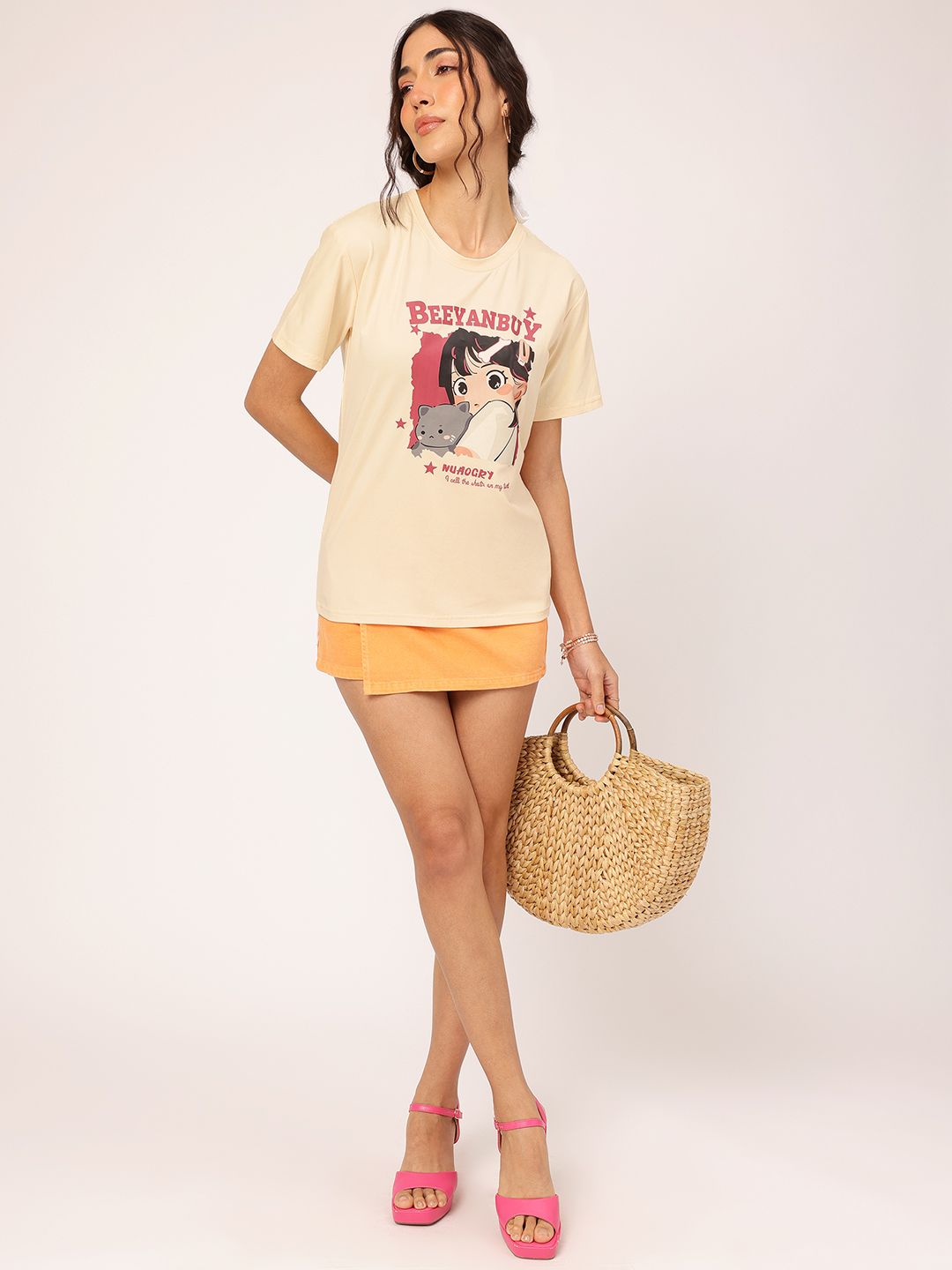 DressBerry Easy Breezy Cartoon Craze Printed Tee