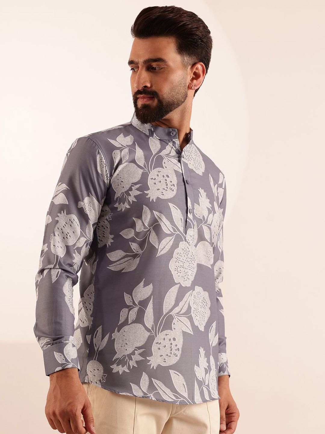 Anouk Men Floral Printed Kurta