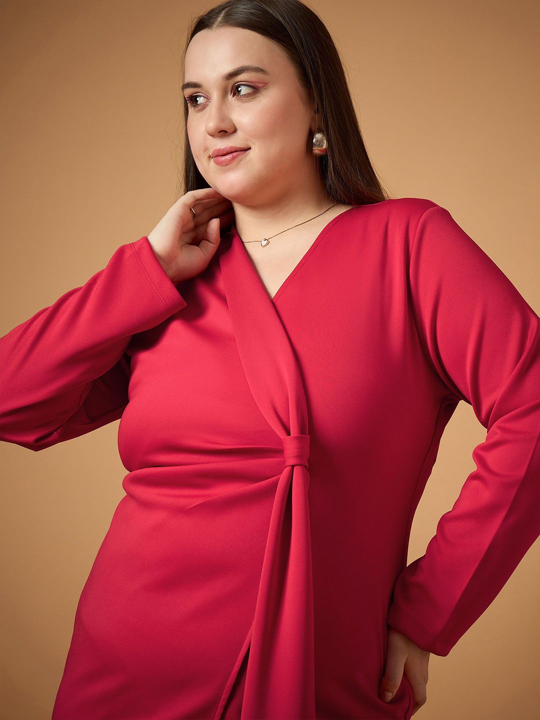 SASSAFRAS Curve Scuba Bodycon Dress