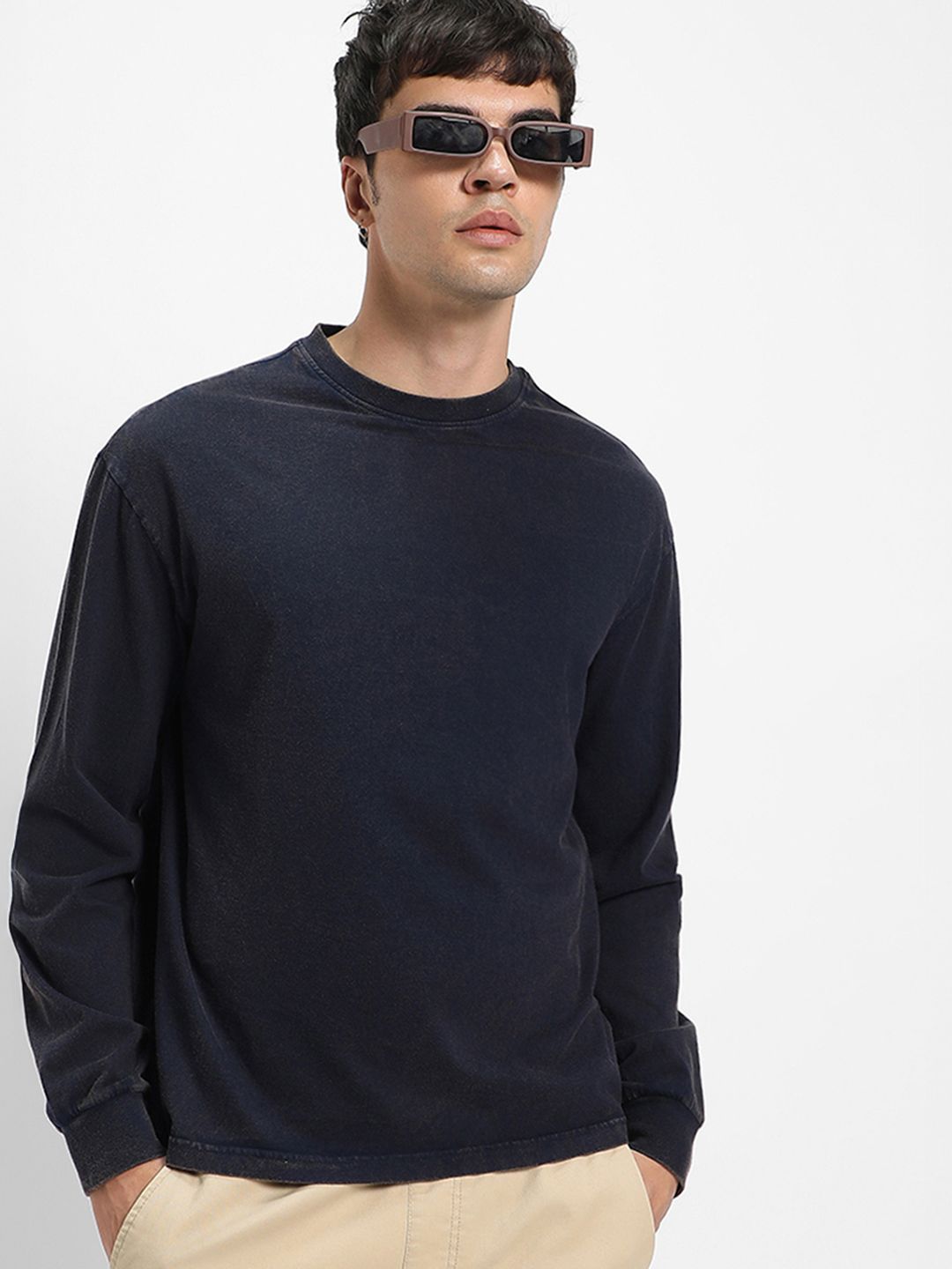 Bewakoof Drop-Shoulder Sleeves Pure Cotton Oversized T-shirt
