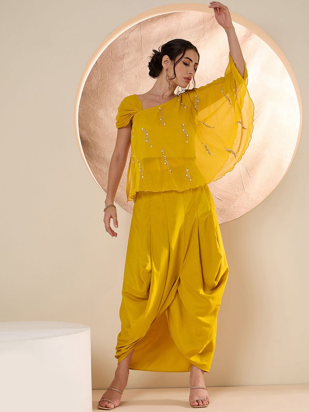 Antheaa Embellished Top & Trouser