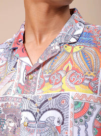 The Indian Garage Co Men Relaxed Fit Indie Printed Resortwear Shirt
