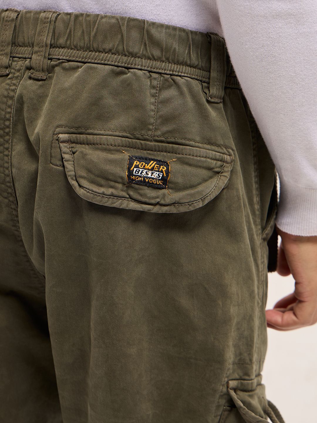 THE BEAR HOUSE Men Slim Fit Cargos Trousers
