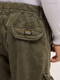 THE BEAR HOUSE Men Slim Fit Cargos Trousers