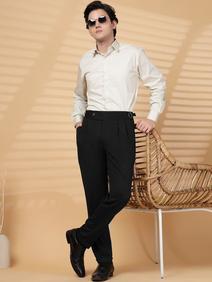 Seluar Formal Formal Lycra Lelaki KLOTTHE Hitam