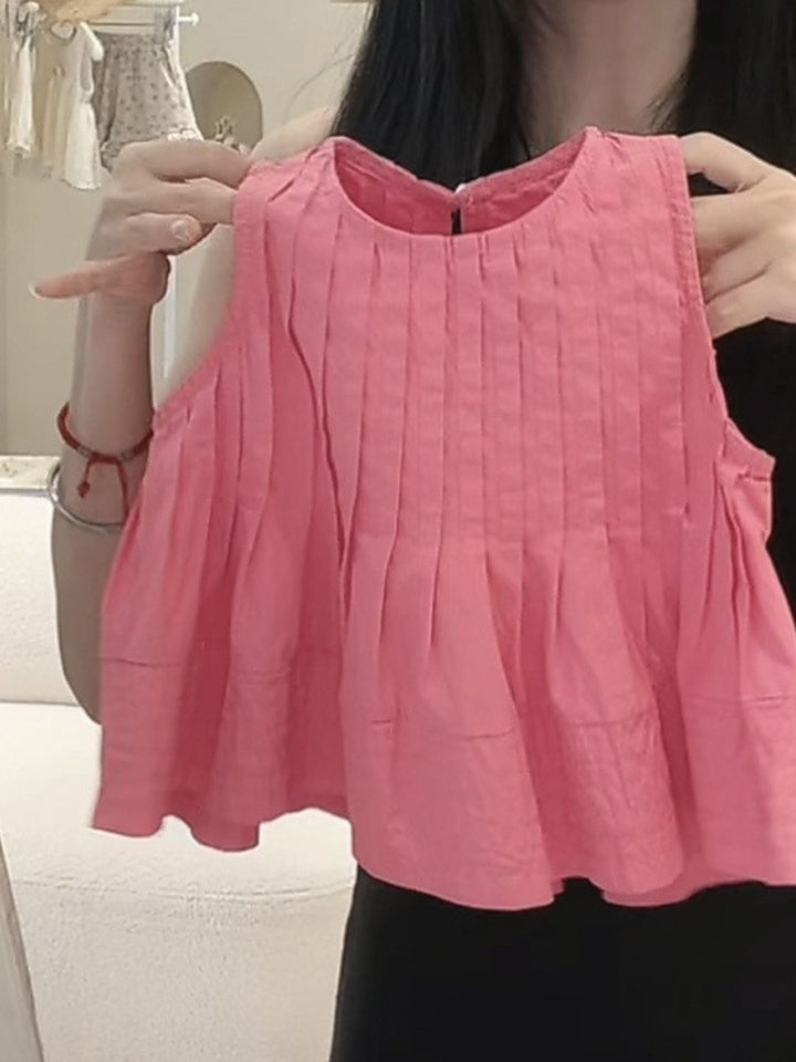 YK Girls Round Neck Top & Shorts Clothing Set