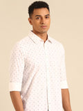 Being Human Slim Fit Opaque Printed Pure Cotton Casual Shirt