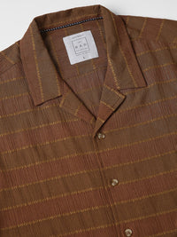 VASTRADO Men Classic Horizontal Striped Oversized Casual Shirt