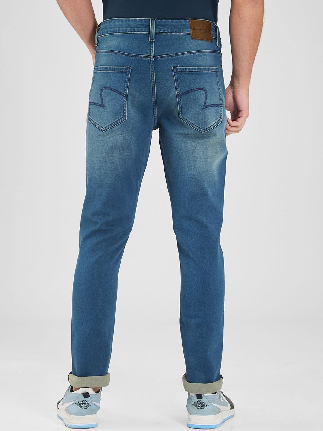 SPYKAR Men Slim Fit Low-Rise Light Fade Stretchable Jeans