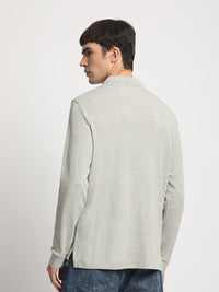 THE BEAR HOUSE Slim Fit Polo Collar Cotton T-shirt