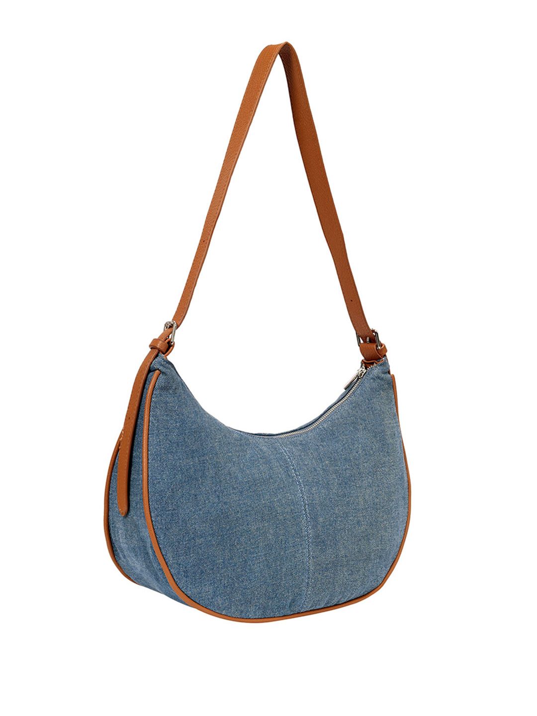 Lino Perros Denim Structured Shoulder Bag
