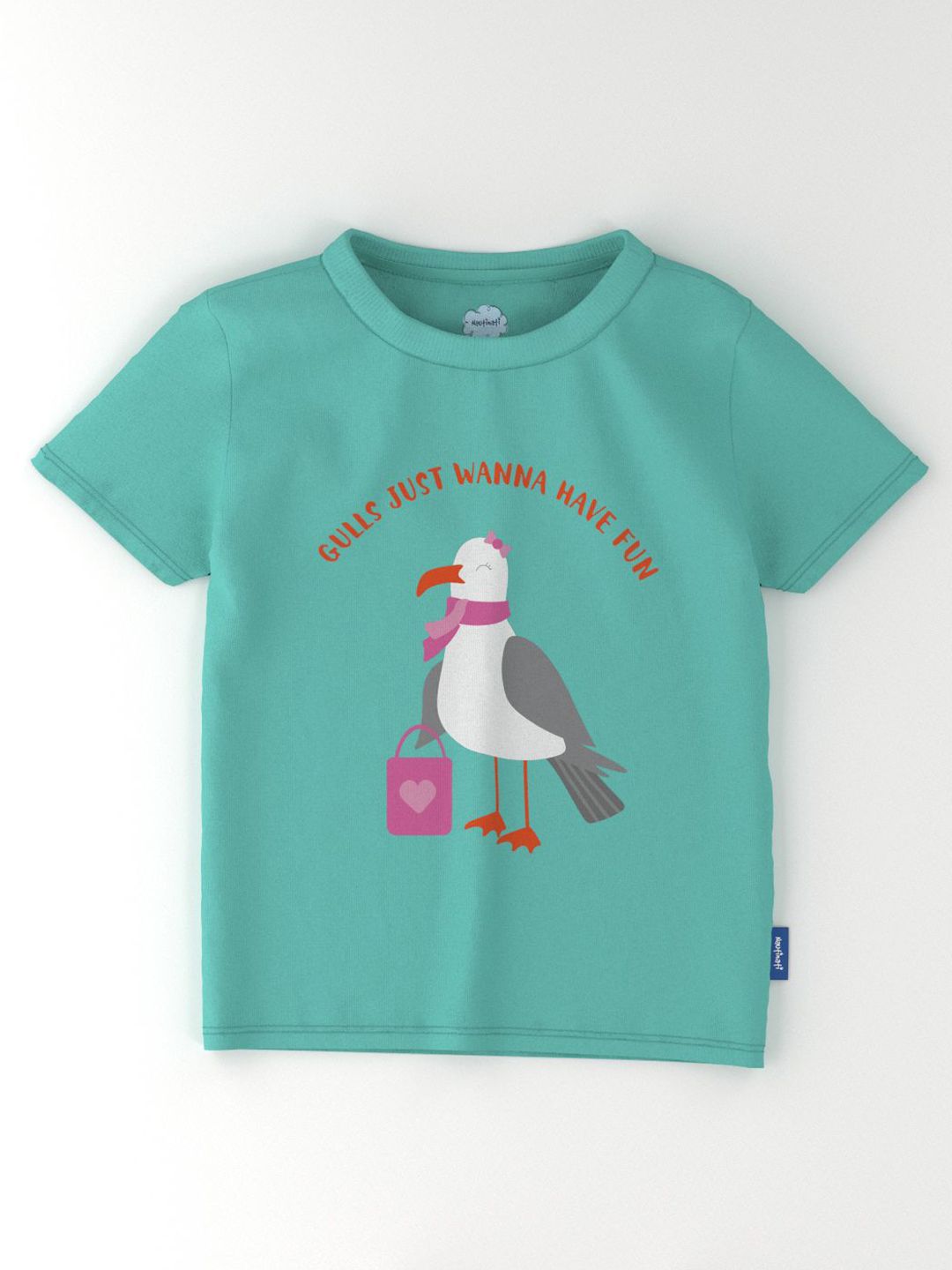 Nauti Nati Girls Pack Of 2 Printed Bio Finish Cotton T-shirts