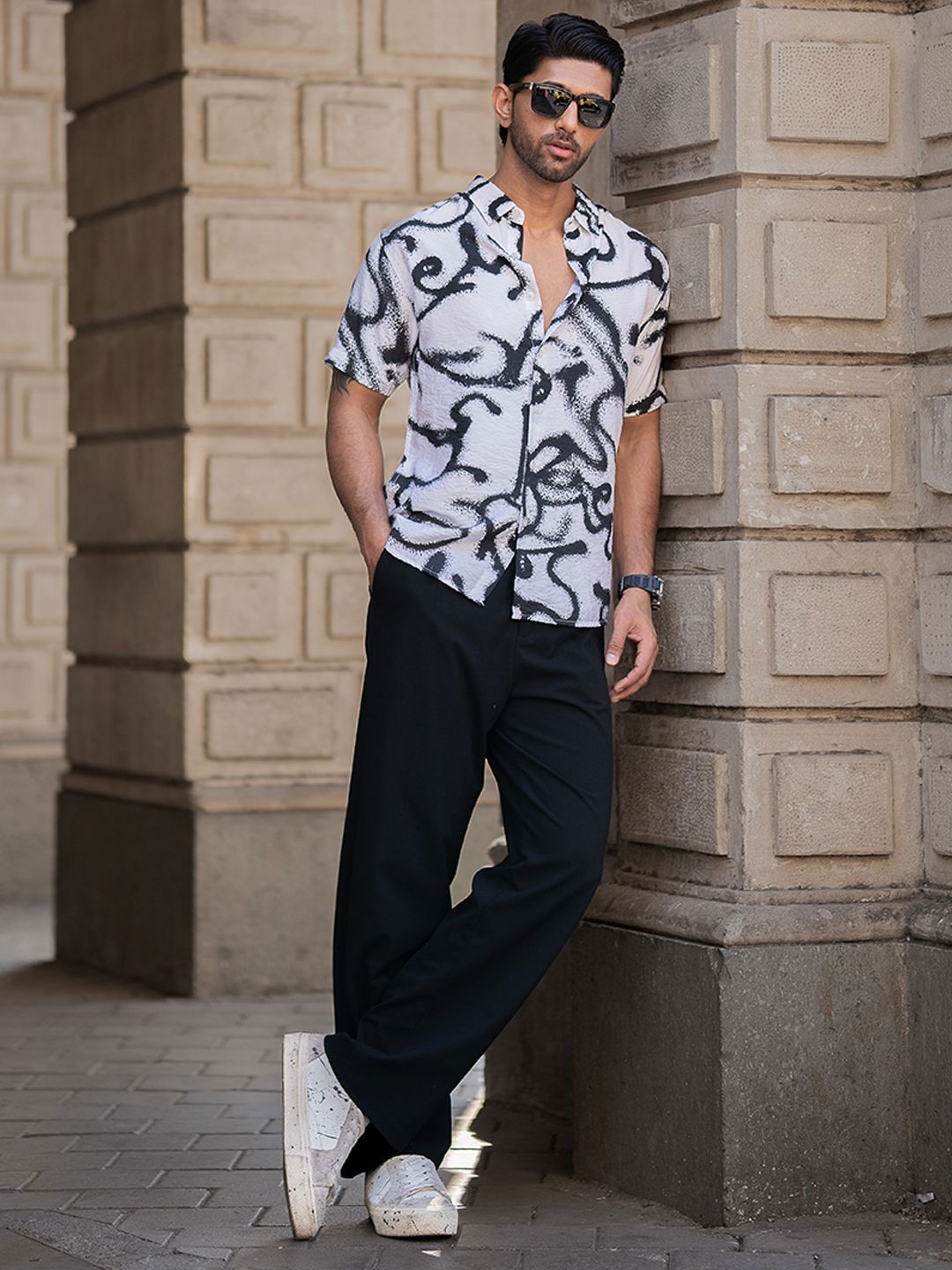 Powerlook Men Floral Opaque Printed Casual Shirt
