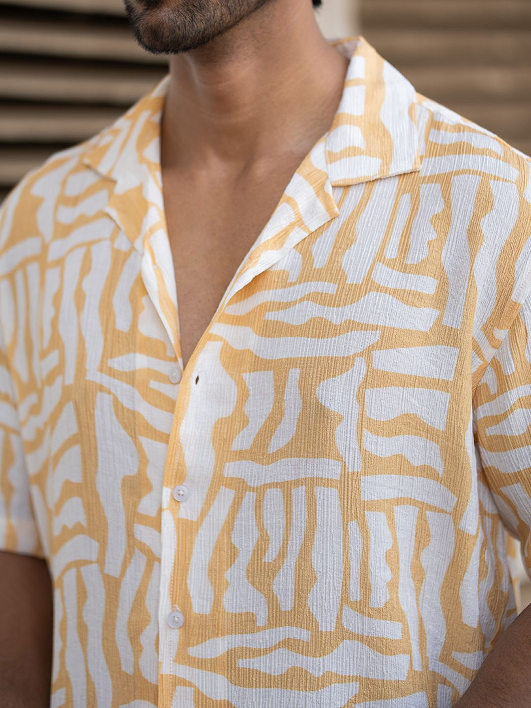 Powerlook Men Horizontal Stripes Opaque Printed Casual Shirt