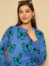 Berrylush Women Quirky Printed Pullover