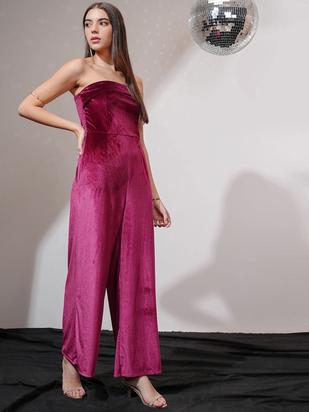 ESPYR By Tokyo Talkies Women Strapless Basic Jumpsuit