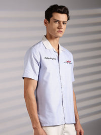 Eszett Boat Oversized Cuban Collar Cotton Shirt