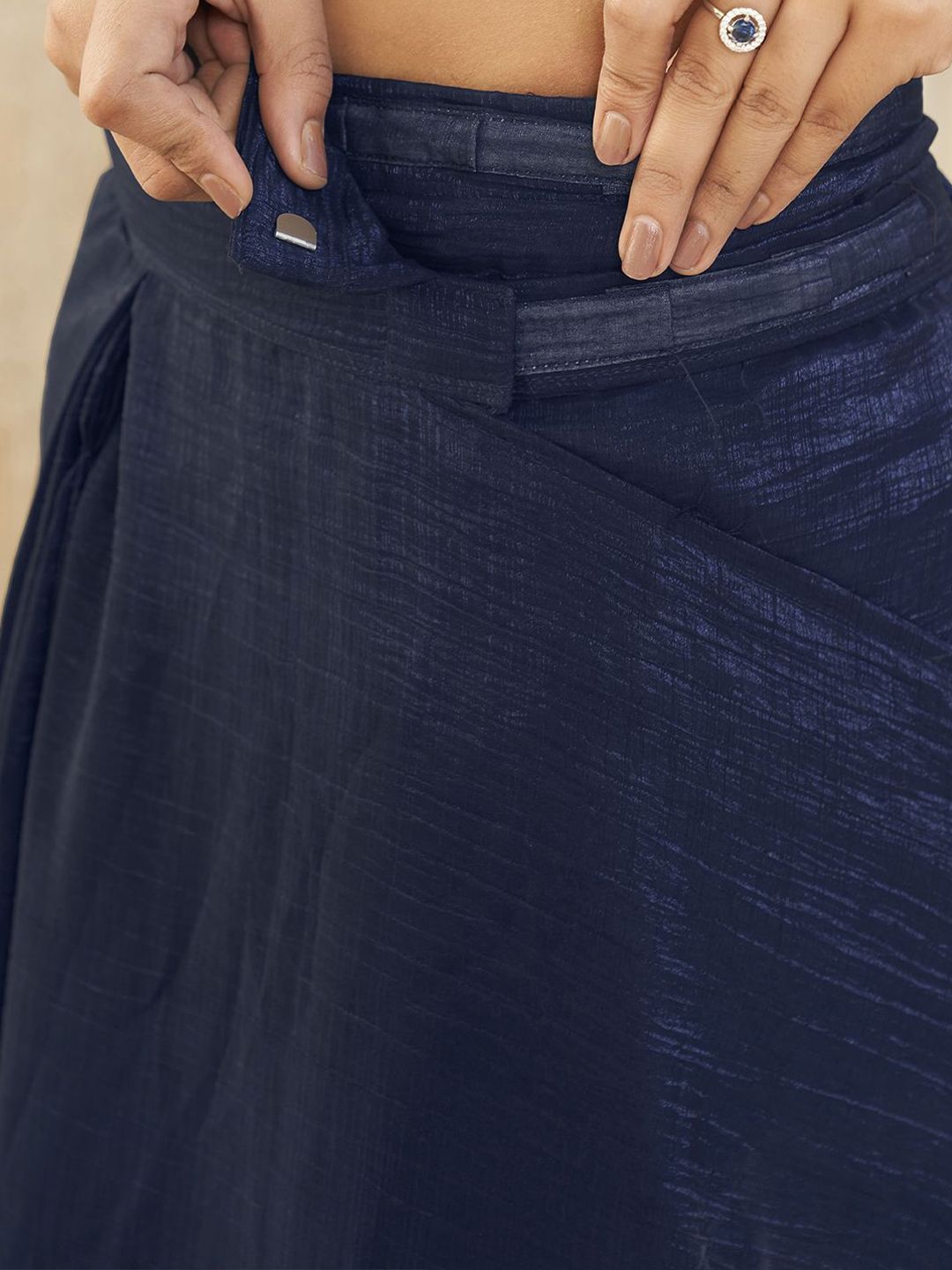 Tikhi Imli Ready to Wear Saree  With Tassles On Pallu