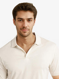 RARE RABBIT Men V-Neck Raw Edge T-shirt