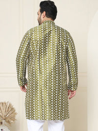 SOJANYA PLUS Kurta Lurus Kolar Mandarin Sulam Bunga