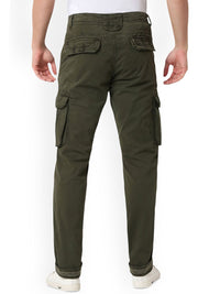 SPYKAR Cotton Mid Rise Cargo Trousers