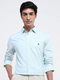 RARE RABBIT Men Comfort Spread Collar Solid Cotton Formal Shirt