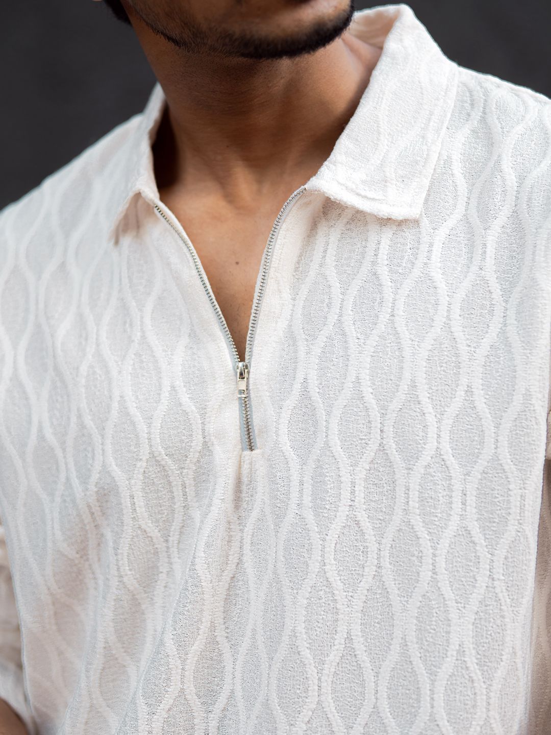 Powerlook Men Semi Sheer Casual T-Shirt