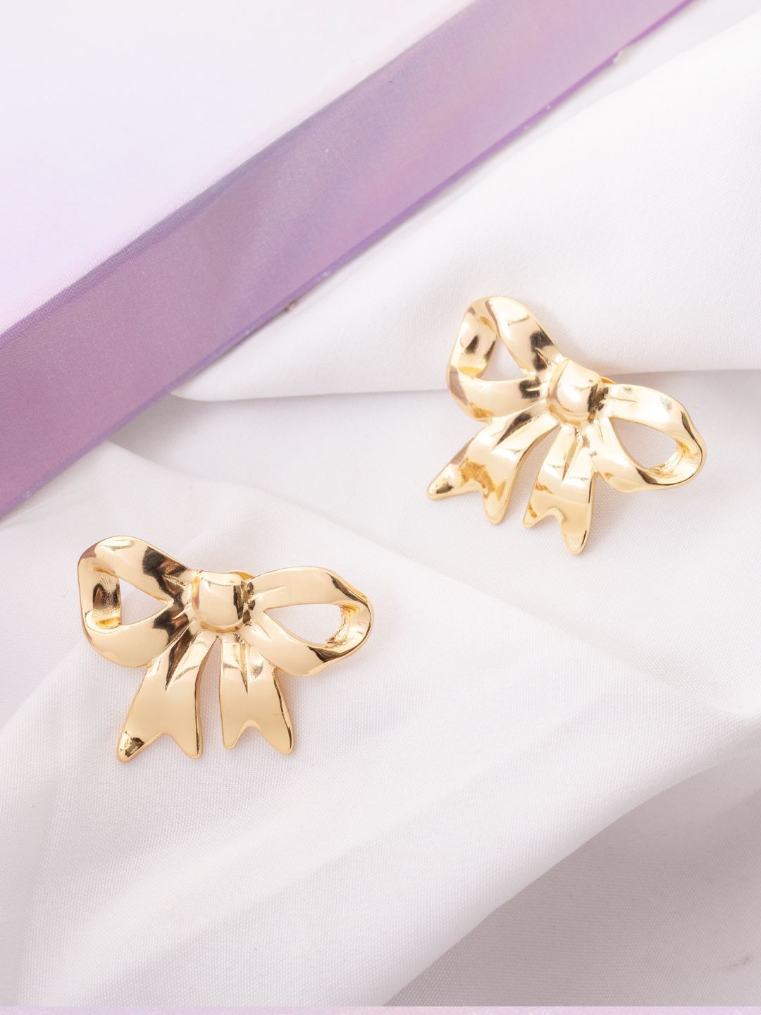 Stud Kontemporari VOGUE PANASH Keluli Tahan Karat 18K Saduran Emas