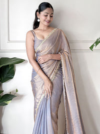 Saree mall Embellished Sequinned Tissue Sarees