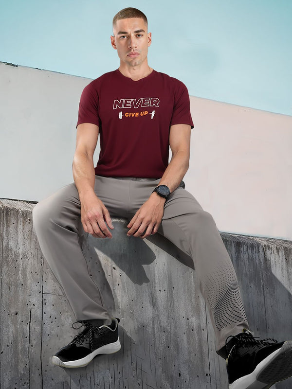 HRX by Hrithik Roshan Typography Printed Rapid-Dry Training T-shirt