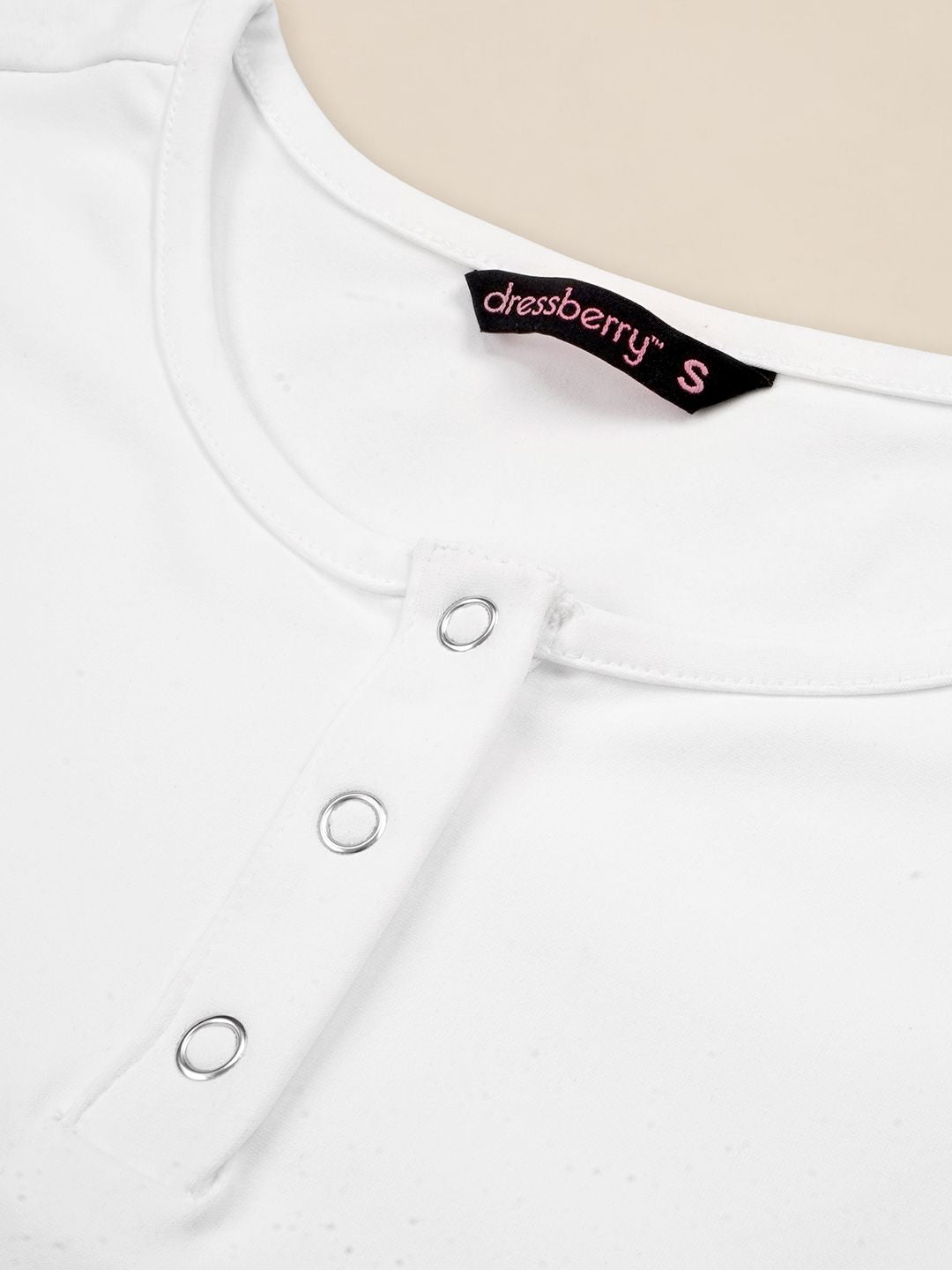 DressBerry Round-Neck Fitted Top