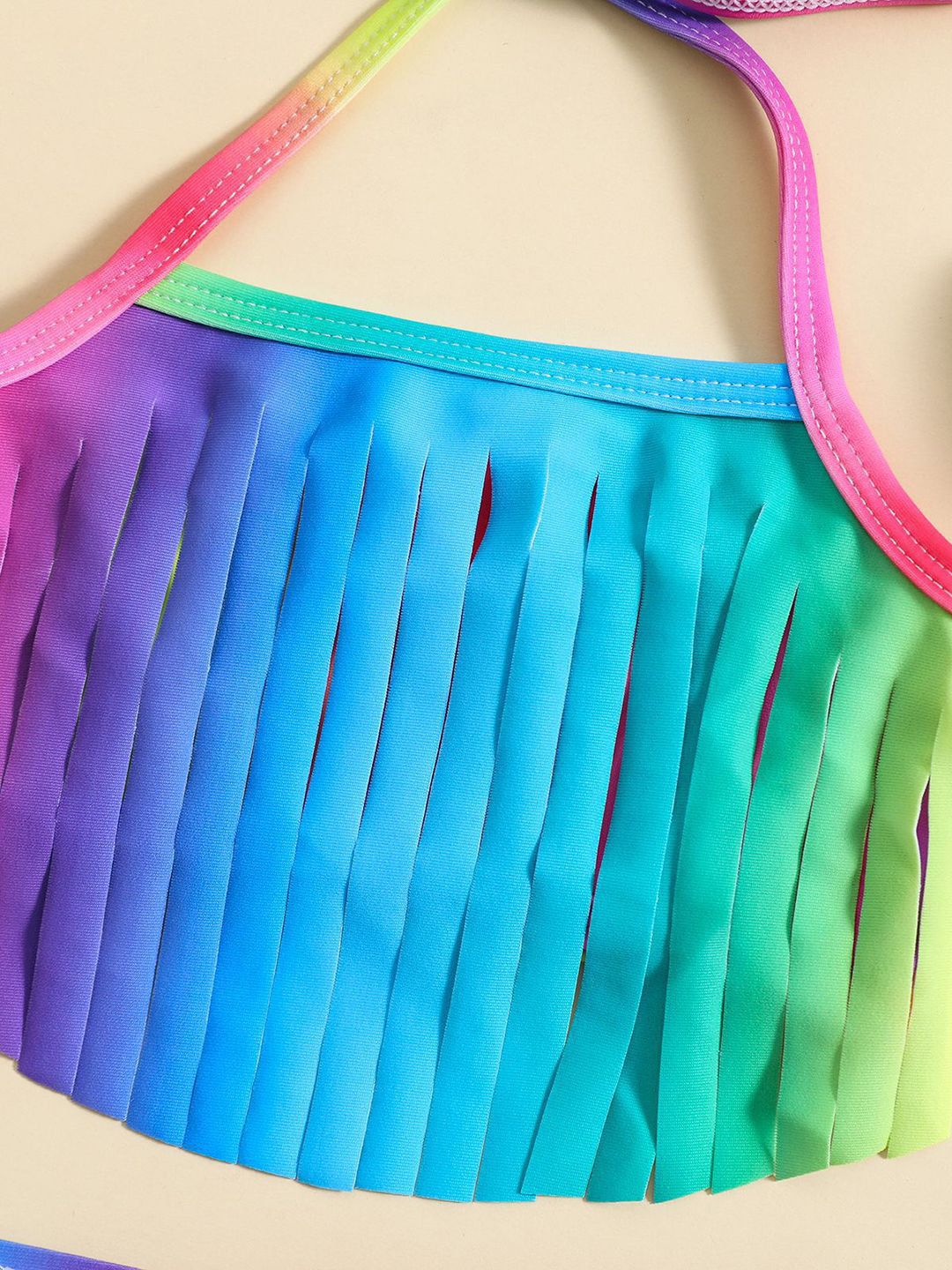 YK Girls Printed Swim Set