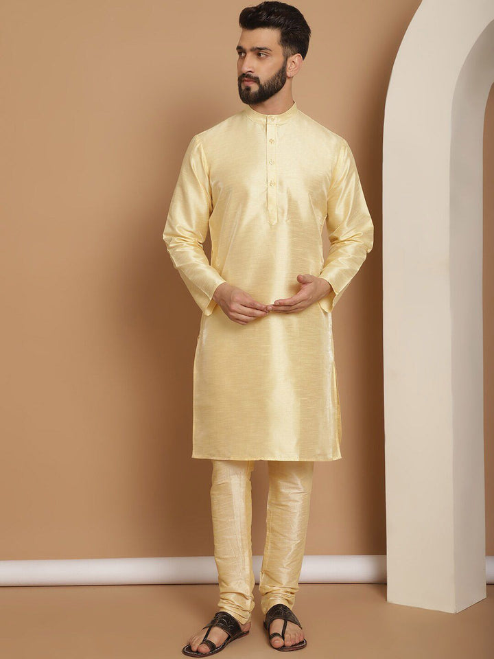 Anouk Regular Dupion Silk Kurta With Churidar