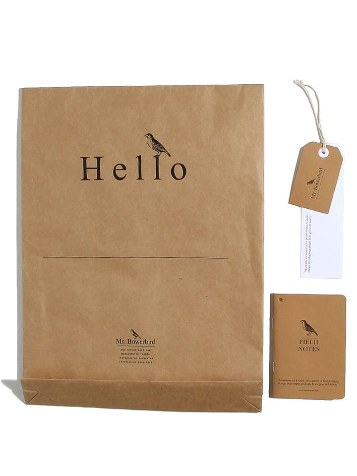 Mr Bowerbird Round Neck Tailored Fit T-shirt With a Notebook