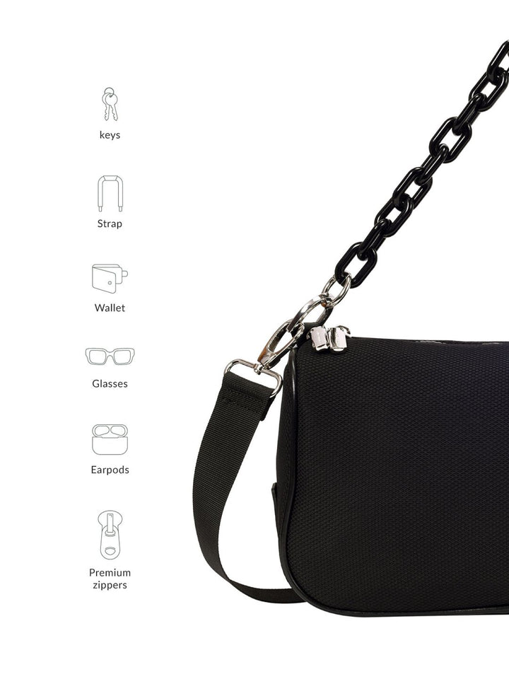 Lino Perros Textured Structured Shoulder Bag